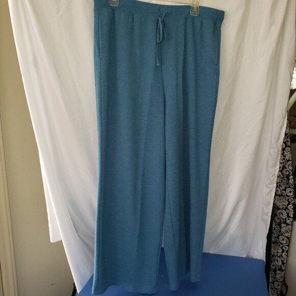 new directions Pants - New Direction Intimates Women's Yoga Pant, French Terry in Blue - XL